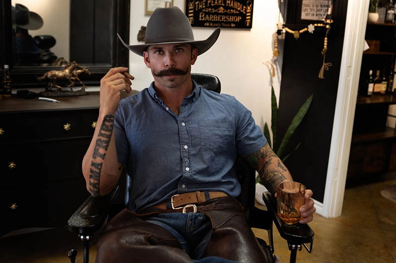 blanco-tx-barber-gallery3 Picture of client with cowboy hat